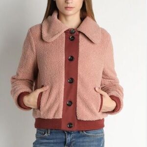 Skies Are Blue Bomber Jacket Pink Size Small